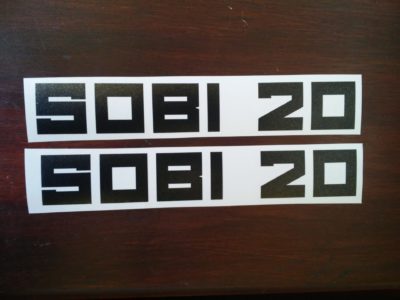 Nálepky SOBI 20 - černé