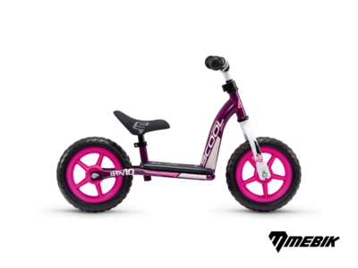 S'COOL Dětské odrážedlo pedeX easy 10 fialovo/růžové